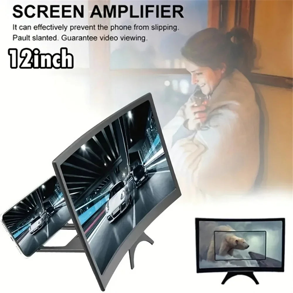 12inch HD Curved Screen Amplifier – Universal Fit
