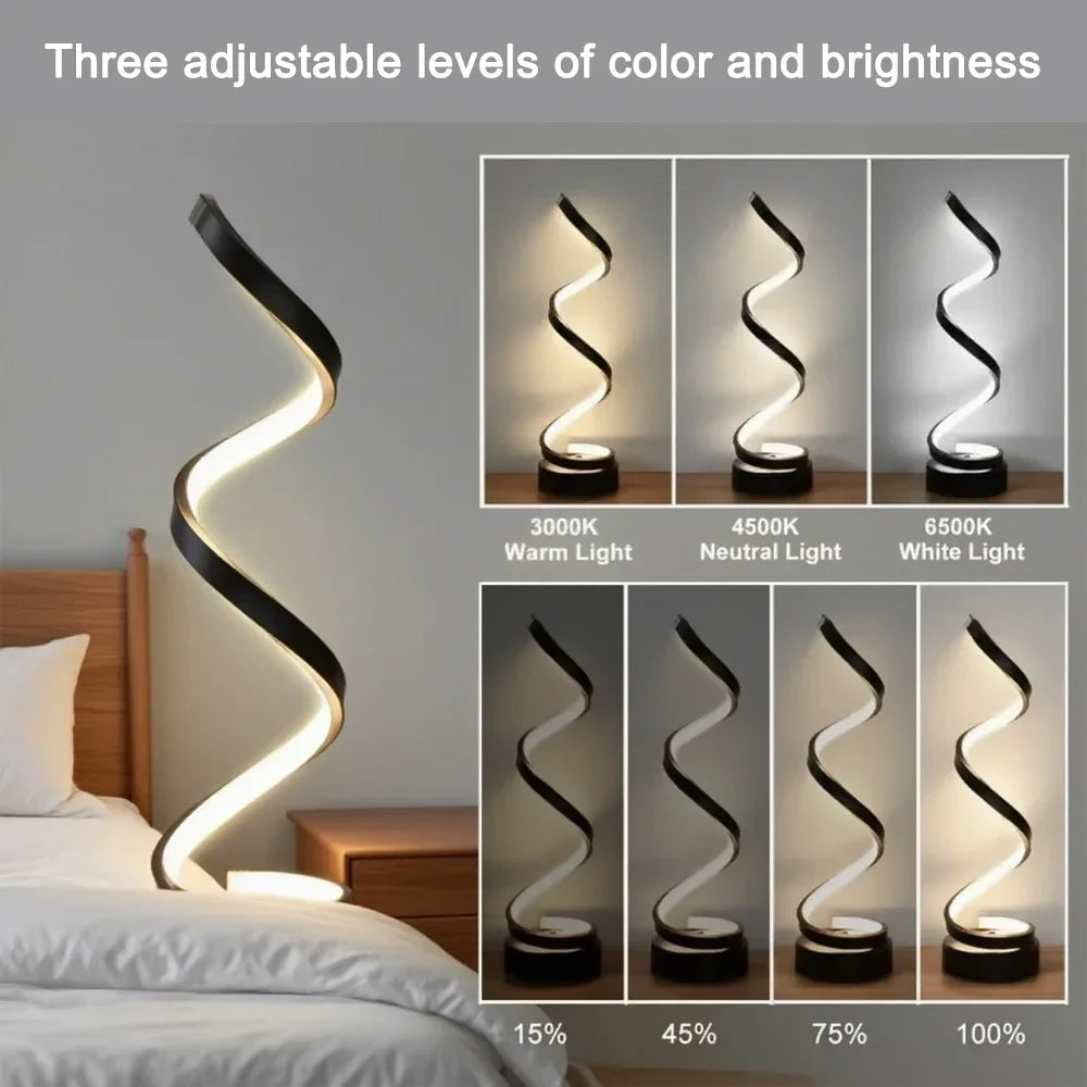 Minimalist Twist LED Desk Lamp