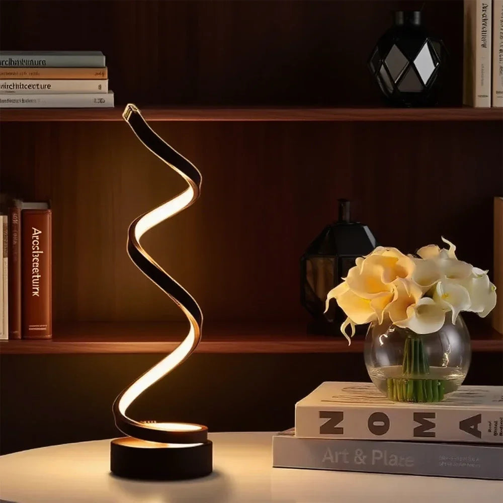 Minimalist Twist LED Desk Lamp