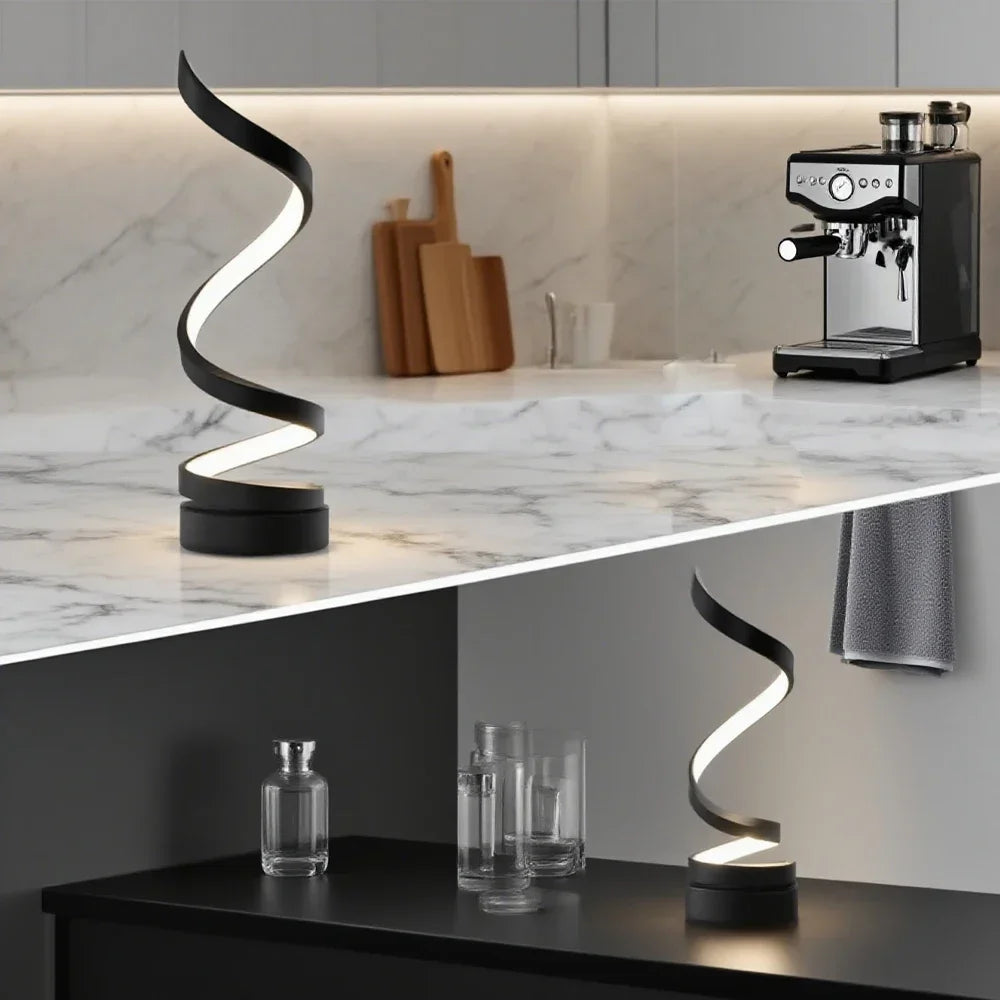 Minimalist Twist LED Desk Lamp