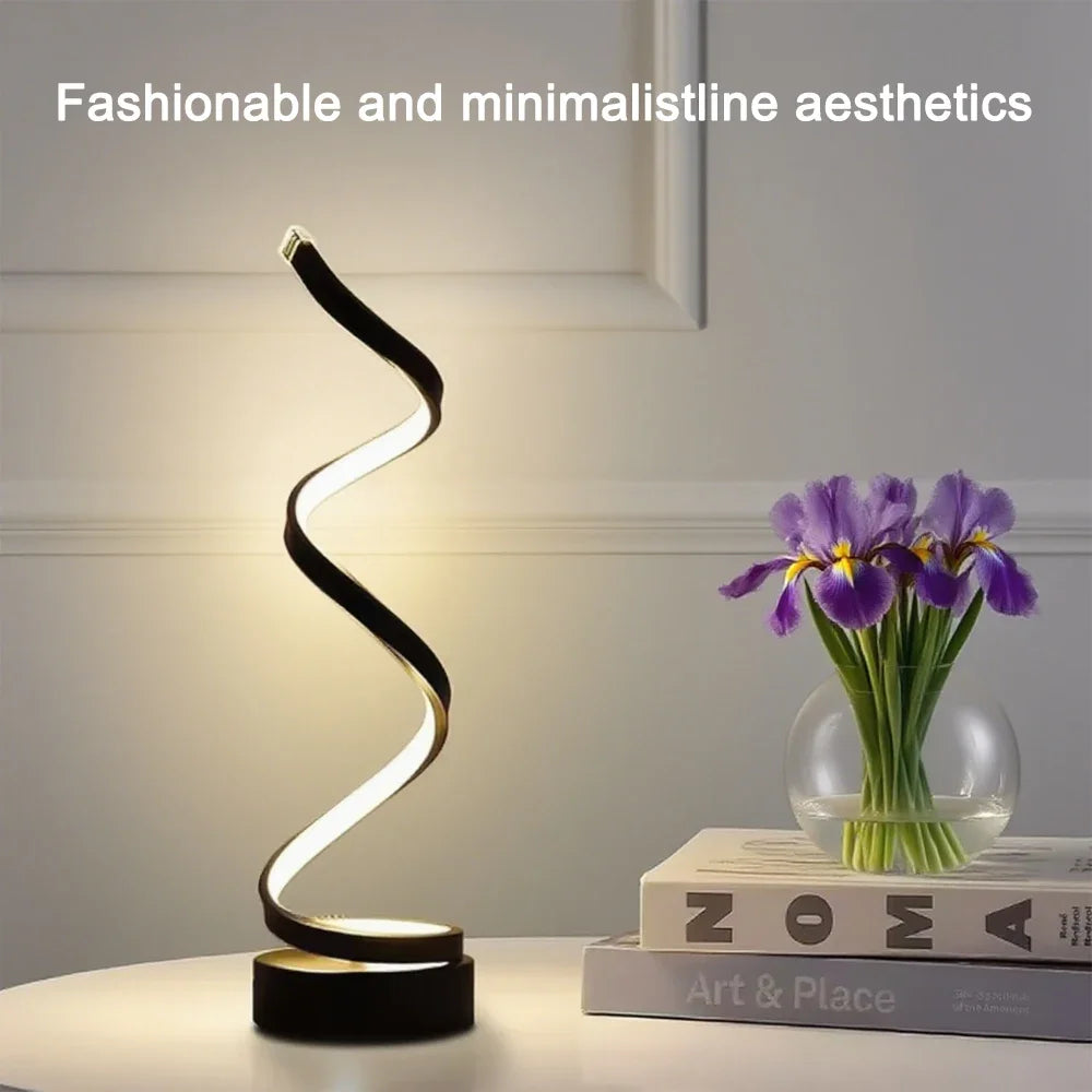 Minimalist Twist LED Desk Lamp